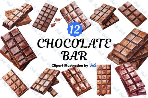 Download Chocolate Bar Clipart Bundle - Chocolate Collection