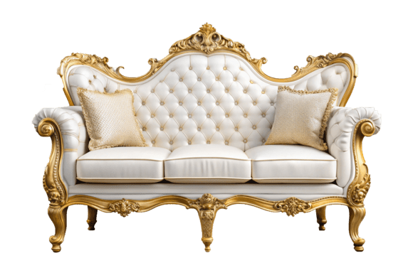 Download Luxurious Sofa 3d Rendering PNG - Luxurious Collection