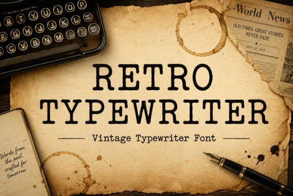 Download Retro Typewriter - Type Collection