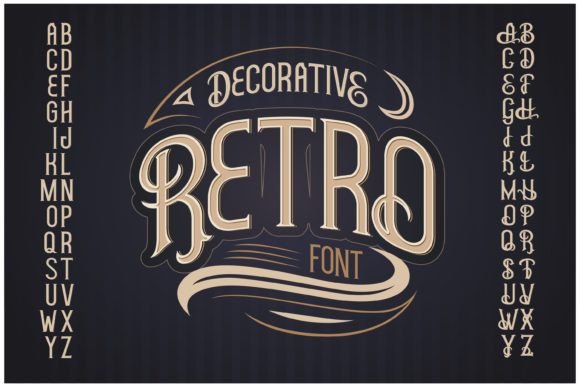 Download Vector Retro Typeface - Type Collection