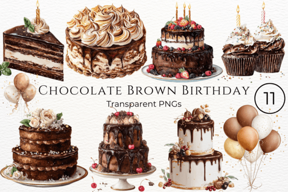 Download Chocolate Brown Birthday Clipart - Premium Resources