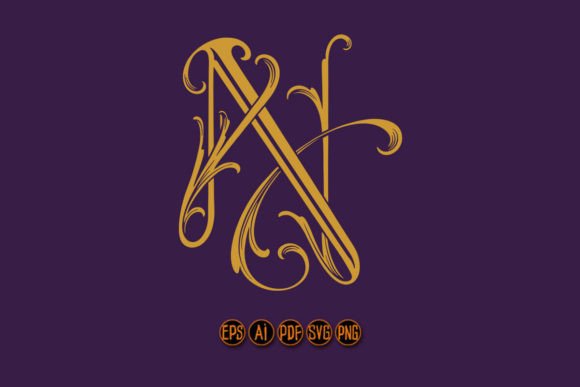Download Stately Classic Lettering N Monogram - Classic Collection