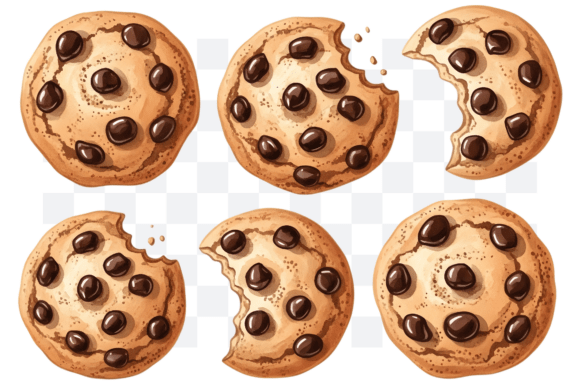 Download Chocolate Chip Cookies PNG Clipart - Premium Bundle